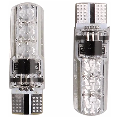 Set 2 becuri T10 LED auto RGB cu telecomanda putere 2W Set 2 becuri T10 LED auto RGB cu telecomanda putere 2W