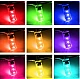 Set 2 becuri T10 LED auto RGB cu telecomanda putere 2W Set 2 becuri T10 LED auto RGB cu telecomanda putere 2W