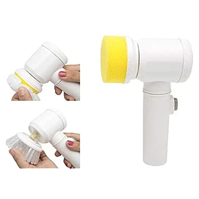 Perie electrica 5 in 1 pentru curatenie Alba Perie electrica 5 in 1 pentru curatenie Alba