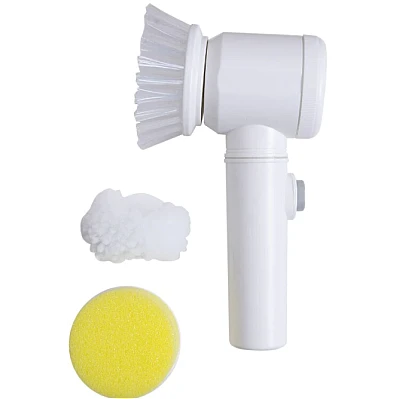 Perie electrica 5 in 1 pentru curatenie Alba Perie electrica 5 in 1 pentru curatenie Alba