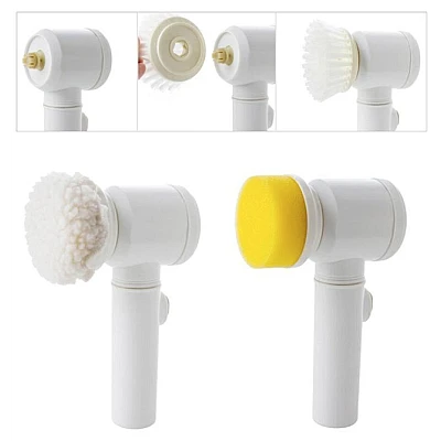 Perie electrica 5 in 1 pentru curatenie Alba Perie electrica 5 in 1 pentru curatenie Alba