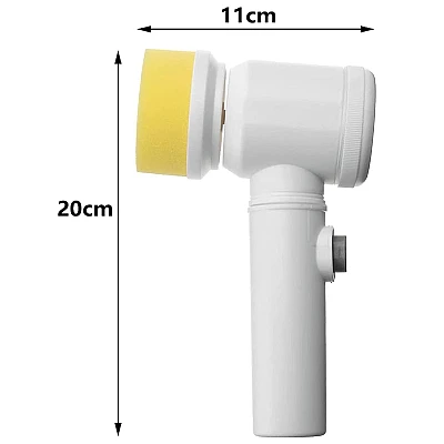 Perie electrica 5 in 1 pentru curatenie Alba Perie electrica 5 in 1 pentru curatenie Alba