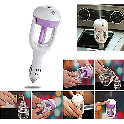 Umidificator pentru masina portabil cu functie aromaterapie alimentare priza 12V 50 ml Umidificator pentru masina portabil cu functie aromaterapie alimentare priza 12V 50 ml