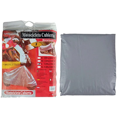 UB Husa gri metalizat pentru motocicleta L 130X230cm UB Husa gri metalizat pentru motocicleta L 130X230cm