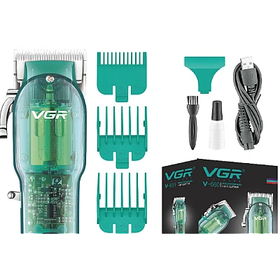 Aparat de tuns profesional VGR V 660 cu Led Verde Aparat de tuns profesional VGR V 660 cu Led Verde