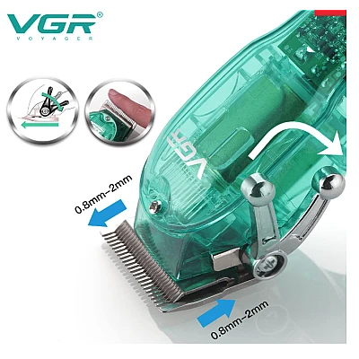 Aparat de tuns profesional VGR V 660 cu Led Verde Aparat de tuns profesional VGR V 660 cu Led Verde