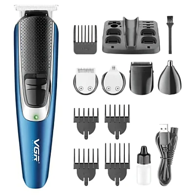 Aparat De Tuns Profesional VGR Navigator V 172 Multifunctional Fara Fir Albastru cu Negru Aparat De Tuns Profesional VGR Navigator V 172 Multifunctional Fara Fir Albastru cu Negru