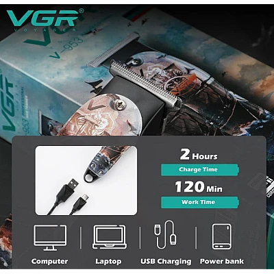 Aparat de tuns profesional VGR V-953 pentru barba si par Multicolor Aparat de tuns profesional VGR V-953 pentru barba si par Multicolor