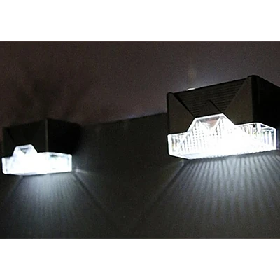Set 4 Lampi Solare pentru Gard si Stalp cu Senzor de Miscare Set 4 Lampi Solare pentru Gard si Stalp cu Senzor de Miscare