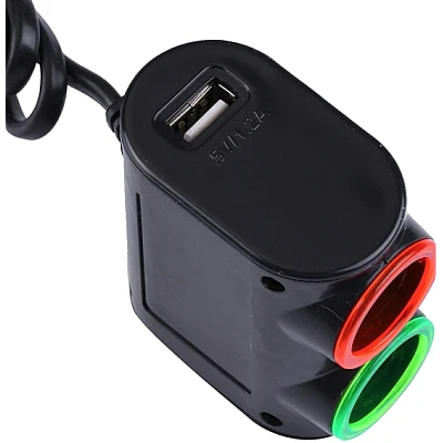 Priza auto 12V Olesson 1631 cu 3 intrari 120W negru Priza auto 12V Olesson 1631 cu 3 intrari 120W negru