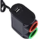 Priza auto 12V Olesson 1631 cu 3 intrari 120W negru Priza auto 12V Olesson 1631 cu 3 intrari 120W negru
