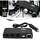 Priza auto 1525 Olesson 12V/24V cu 6 intrari 120W negru Priza auto 1525 Olesson 12V/24V cu 6 intrari 120W negru