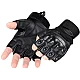 Manusi tactice militare fara degete masura L din vinil cu protectie cauciuc Negru Manusi tactice militare fara degete masura L din vinil cu protectie cauciuc Negru