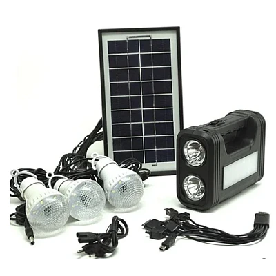 Kit solar GD-Lite 8017 este dotat cu dispozitive USB cu 3 becuri si leduri Kit solar GD-Lite 8017 este dotat cu dispozitive USB cu 3 becuri si leduri