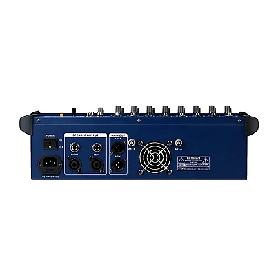 Mixer audio profesional cu amplificare putere 2x250 W 4 canale 16 efecte egalizator 5 benzi Mixer audio profesional cu amplificare putere 2x250 W 4 canale 16 efecte egalizator 5 benzi