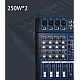 Mixer audio profesional cu amplificare putere 2x250 W 4 canale 16 efecte egalizator 5 benzi Mixer audio profesional cu amplificare putere 2x250 W 4 canale 16 efecte egalizator 5 benzi