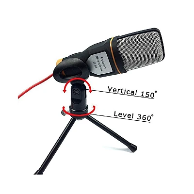 Microfon Profesional SF666 pentru Inregistrare Vocala Si Karaoke Negru Microfon Profesional SF666 pentru Inregistrare Vocala Si Karaoke Negru