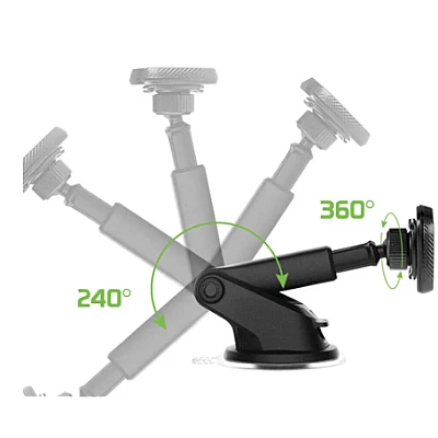 Suport auto CF-202 pentru telefon cu ventuza si prindere magnetica Suport auto CF-202 pentru telefon cu ventuza si prindere magnetica