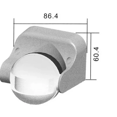 Senzor de miscare cu infrarosu unghi detectare 180 grade Senzor de miscare cu infrarosu unghi detectare 180 grade