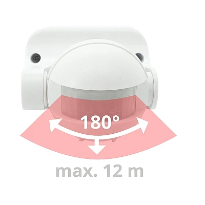 Senzor de miscare cu infrarosu unghi detectare 180 grade Senzor de miscare cu infrarosu unghi detectare 180 grade