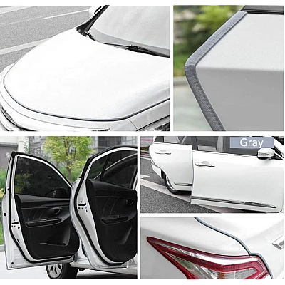 Banda Protectie Usa Auto Alba pentru Usi din Cauciuc 5M Banda Protectie Usa Auto Alba pentru Usi din Cauciuc 5M