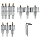 Cutie Metalica cu 10 Freze pentru Metal cu Pastile Vidia 16mm-53mm