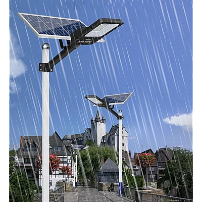 Lampa stradala 300W 6 CASETE Cu Panou Solar si Telecomanda Lampa stradala 300W 6 CASETE Cu Panou Solar si Telecomanda
