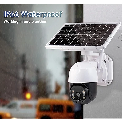 Camera de supraveghere Wifi cu Panou Solar Atasat si Senzor de Miscare alert PTZ Camera de supraveghere Wifi cu Panou Solar Atasat si Senzor de Miscare alert PTZ