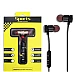 Casti audio Bluetooth sport stereo cu suport magnetic rosu auriu Casti audio Bluetooth sport stereo cu suport magnetic rosu auriu