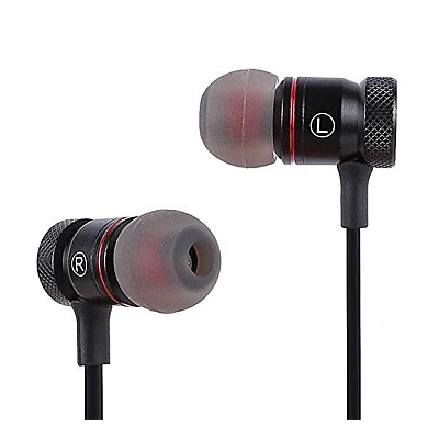 Casti audio Bluetooth sport stereo cu suport magnetic rosu auriu Casti audio Bluetooth sport stereo cu suport magnetic rosu auriu