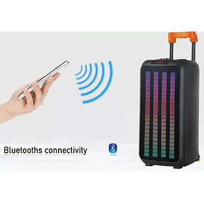Boxa profesionala portabila cu Bluetooth NDR 1098 de 8 inch x 2 600w Boxa profesionala portabila cu Bluetooth NDR 1098 de 8 inch x 2 600w