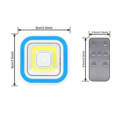 Set 3 lampi LED COB patrate cu telecomanda si control de la distanta ALBE Set 3 lampi LED COB patrate cu telecomanda si control de la distanta ALBE