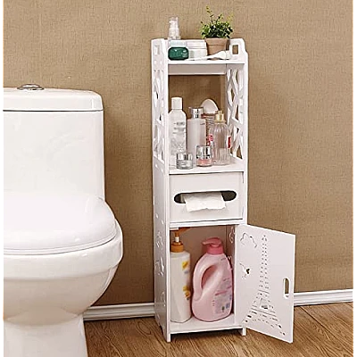 Organizator pentru baie sau camera alb cu 4 compartimente Organizator pentru baie sau camera alb cu 4 compartimente