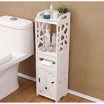 Organizator pentru baie sau camera alb cu 4 compartimente Organizator pentru baie sau camera alb cu 4 compartimente