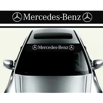Stiker parasolar auto sau haion/parbriz MERCEDES 125 X 15 cm Stiker parasolar auto sau haion/parbriz MERCEDES 125 X 15 cm