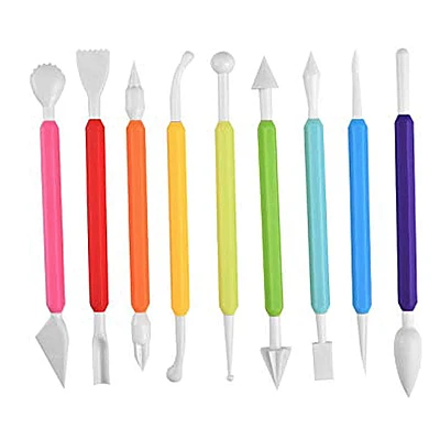 Set 9 ustensile modelatoare pentru fondant Set 9 ustensile modelatoare pentru fondant