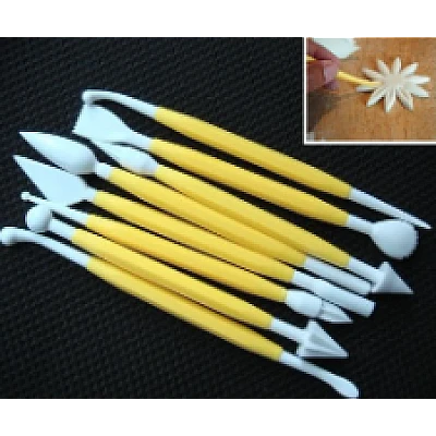 Set 9 ustensile modelatoare pentru fondant Set 9 ustensile modelatoare pentru fondant