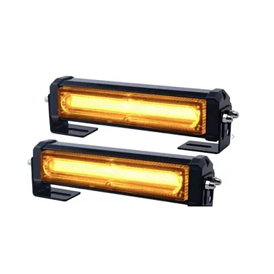 Set 2X Rampa avertizare galbena 3 LED COB Set 2X Rampa avertizare galbena 3 LED COB