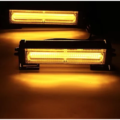 Set 2X Rampa avertizare galbena 3 LED COB Set 2X Rampa avertizare galbena 3 LED COB