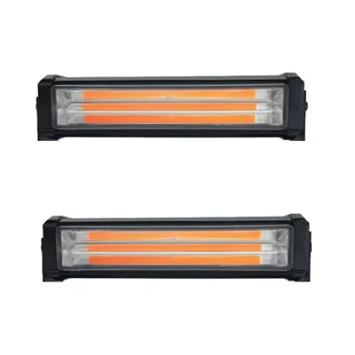 Set 2X Rampa avertizare galbena 3 LED COB Set 2X Rampa avertizare galbena 3 LED COB