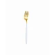 Set de 24 piese tacamuri in stil portughez- culoare Alb si auriu Set de 24 piese tacamuri in stil portughez- culoare Alb si auriu