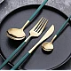 Set de 24 piese tacamuri in stil portughez- culoare Albastru si Auriu Set de 24 piese tacamuri in stil portughez- culoare Albastru si Auriu