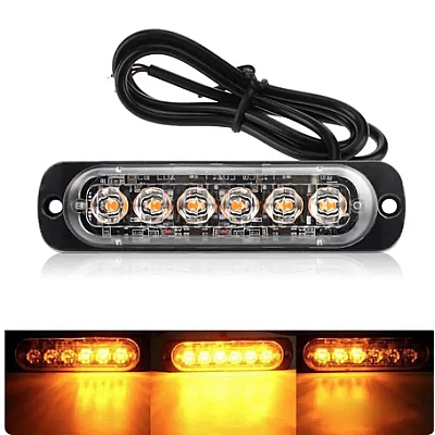 Proiector stroboscopic 6 LED-uri pentru grila Proiector stroboscopic 6 LED-uri pentru grila
