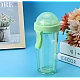 Pahar dublu 600 ml cu 2 paie VERDE Pahar dublu 600 ml cu 2 paie VERDE