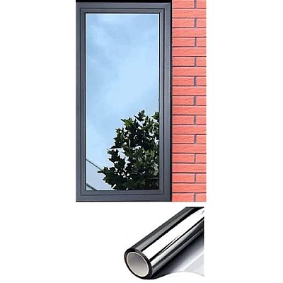 Folie reflexiva pentru geamuri interioare NEAGRA 60X300 LY Folie reflexiva pentru geamuri interioare NEAGRA 60X300 LY