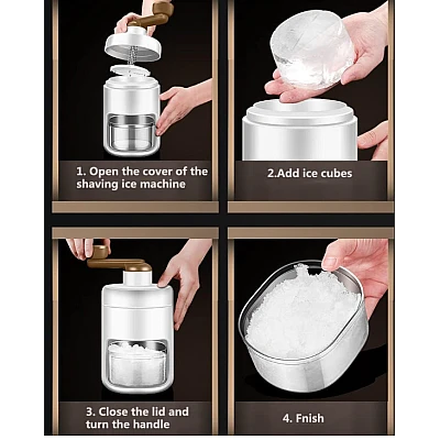 Aparat manual pentru maruntit gheata