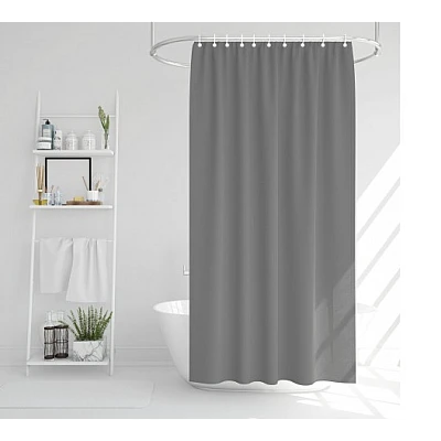 Perdea dus/cada GRI cu 12 gauri din otel inoxidabil 183 cm x 183 cm Perdea dus/cada GRI cu 12 gauri din otel inoxidabil 183 cm x 183 cm