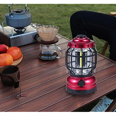 Lampa de camping ZJ-1990T cu incarcare solara in capat Lampa de camping ZJ-1990T cu incarcare solara in capat