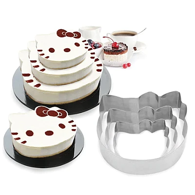 Set 3 forme pentru tort model Hello Kitty Set 3 forme pentru tort model Hello Kitty