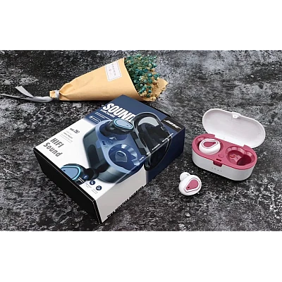 Căști Bluetooth Wireless bluetooth 5.0 carcasa impermeabila, compatibil android si IOS, Roz Căști Bluetooth Wireless bluetooth 5.0 carcasa impermeabila, compatibil android si IOS, Roz